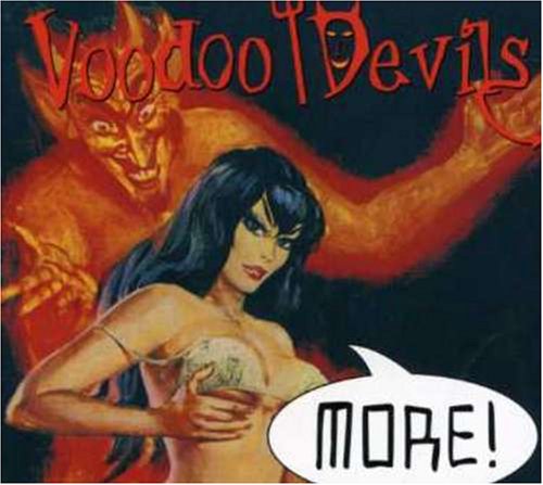 CD cover for "Voodoo Devils - More!", featuring a devil and woman.
