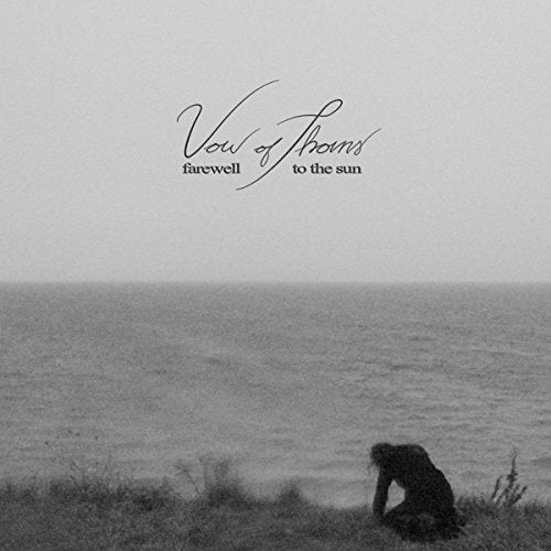CD cover: grayscale seascape with cursive text and a lone figure.