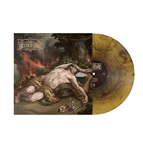 Voynich Code "Insomnia" vinyl record with painted cover art.