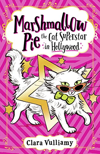Book cover featuring a white cat with sunglasses and a bow tie.