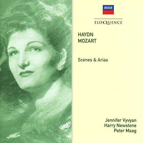 CD cover featuring a portrait of Vyvyan Jennifer and text: Mozart & Haydn.