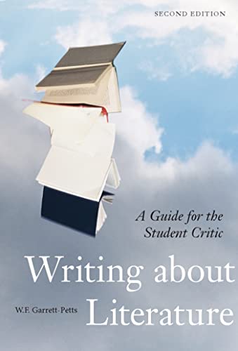 Book cover: "Writing about Literature," second edition, with stacked books.