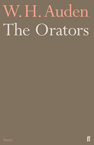 Book cover: "The Orators" by W.H. Auden, brown background, white text.