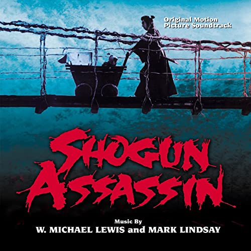 CD cover for “Shogun Assassin” featuring a samurai and baby carriage.