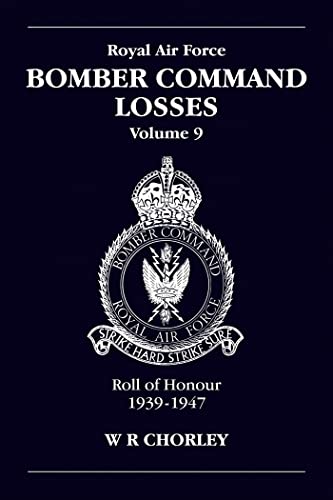 RAF Bomber Command Losses Volume 9 book cover with crest and title.