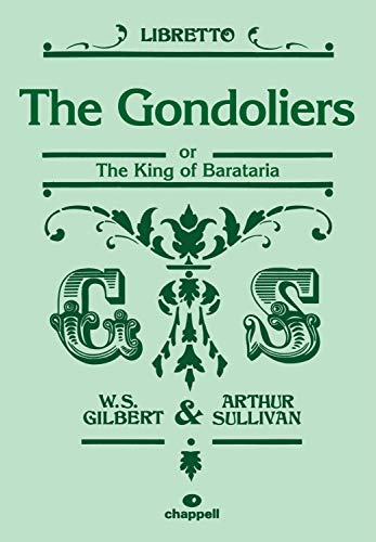 Green cover of "The Gondoliers" libretto by Gilbert & Sullivan.