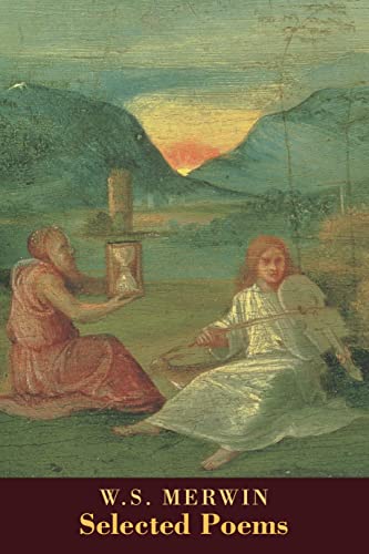 Book cover: "Selected Poems" by W.S. Merwin with a landscape painting.
