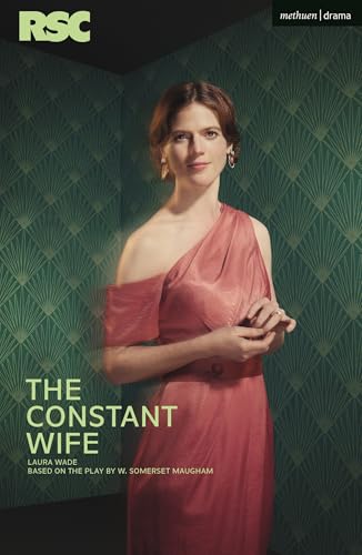 Book cover for “The Constant Wife” featuring a woman in a red dress.