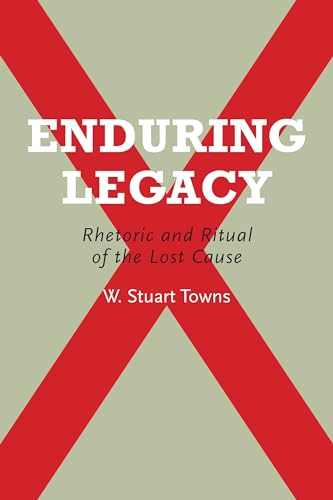 Book cover: "Enduring Legacy" with a red diagonal cross design.