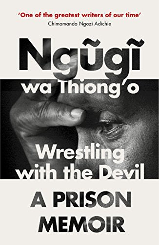 Book cover: black and white portrait with title "Wrestling with the Devil.