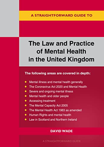 Red book cover with white text: "The Law and Practice of Mental Health.