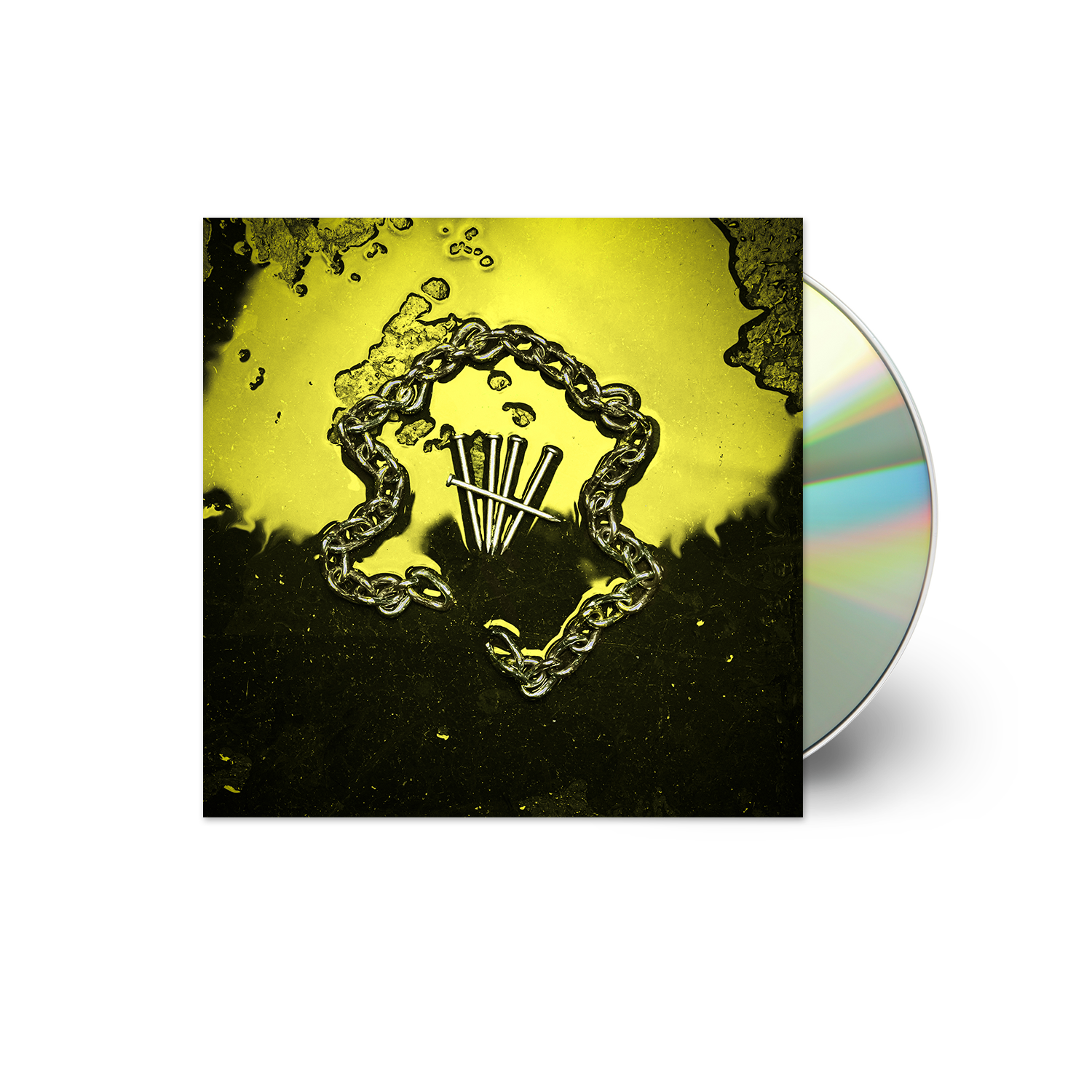 Wage War “Stigma” CD with yellow cover art and a silver disc.