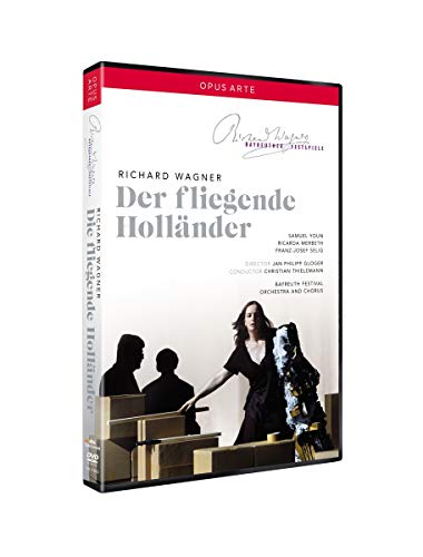 DVD cover for Wagner’s “Der Fliegende Holländer” opera, featuring performers.