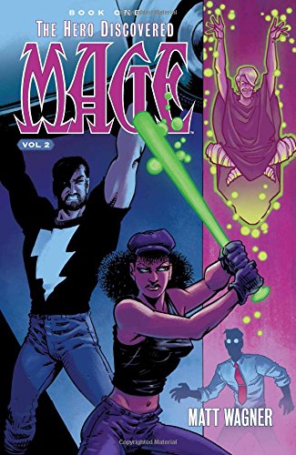 Comic book cover featuring three figures with dynamic poses and magical energy.
