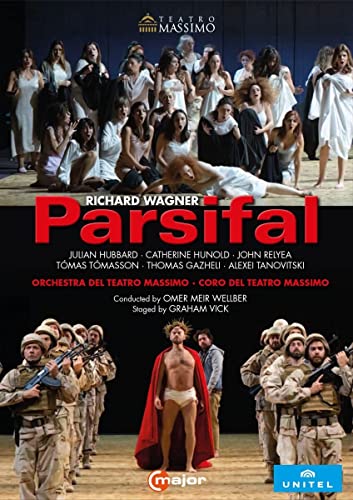DVD cover for Wagner’s *Parsifal* featuring stage performers in costume.