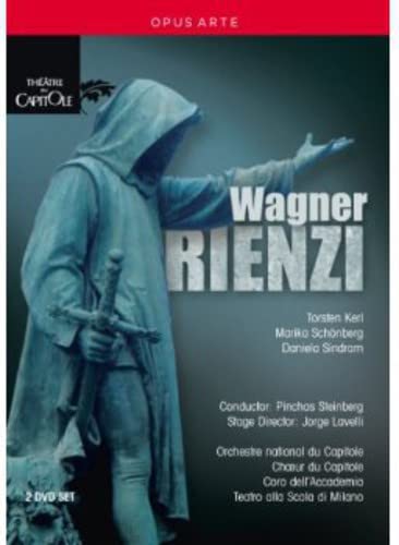 DVD cover for Wagner’s *Rienzi* featuring a cloaked statue.