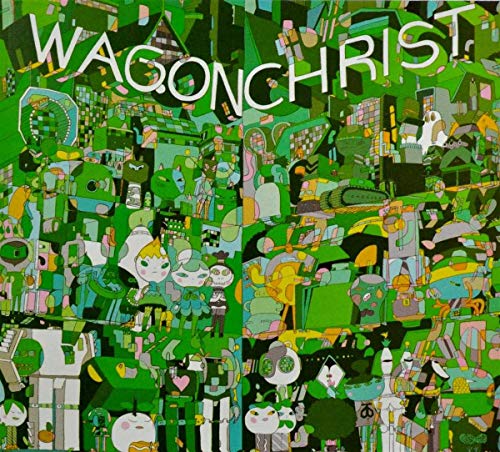 CD cover for Wagon Christ's "Toomorrow" with colorful, chaotic illustration.