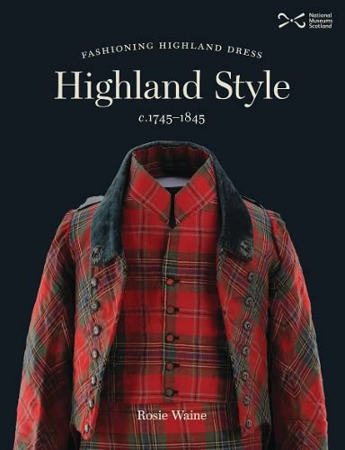 Book cover featuring a red tartan jacket with a dark collar on black background.