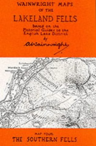 Orange map cover showing detailed topographic lines of the Lake District fells.