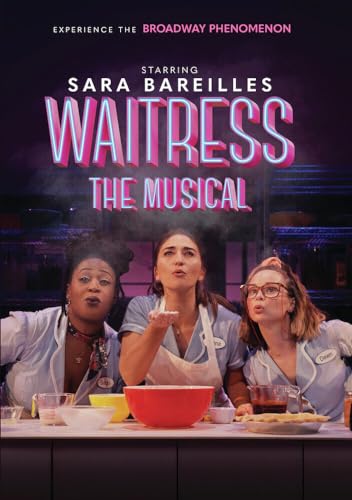 DVD cover for “Waitress: The Musical” featuring three women in diner uniforms.