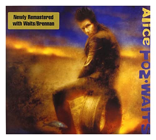 Tom Waits album cover, “Alice,” featuring a seated figure in a desert landscape.