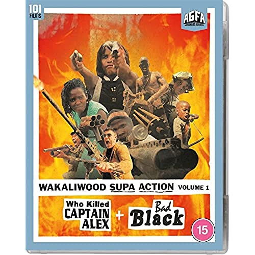 Blu-ray cover for Wakaliwood action film with figures and a tank.
