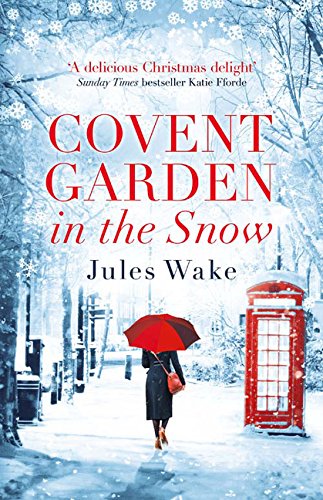 Book cover: snowy Covent Garden street with a red telephone box.