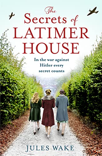 Book cover: three women walking down a lane, airplane above.