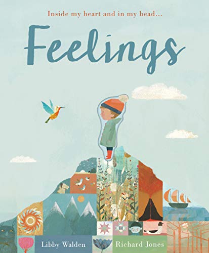 Book cover with a child inside a bubble on a colorful landscape.