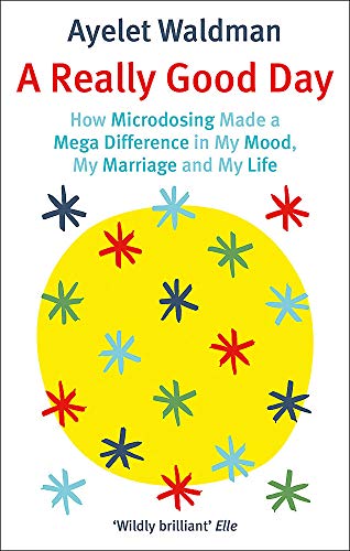 Book cover with yellow circle and colorful starbursts, title "A Really Good Day".