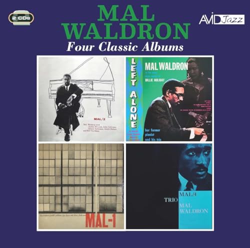 CD cover for Mal Waldron’s four classic jazz albums, featuring portraits.