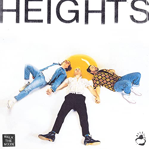 Walk The Moon "Heights" vinyl album cover with three men lying down.