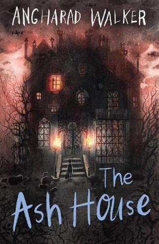 Book cover featuring a dark, gothic house with glowing windows and a small silhouette.