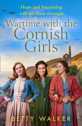 Book cover featuring three women in vintage clothing, coastal landscape.