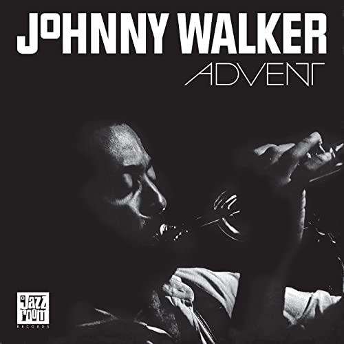 Black and white album cover featuring jazz musician Johnny Walker playing saxophone.