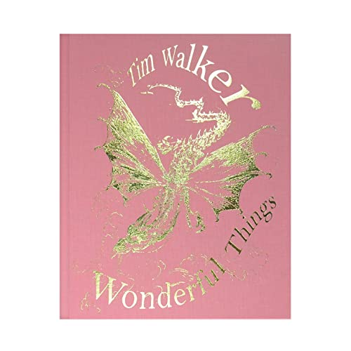 Book cover: "Tim Walker: Wonderful Things" with a gold dragon illustration.