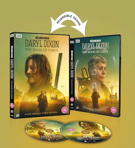 DVD case for "Walking Dead: Daryl Dixon S2" with two discs and character portraits.