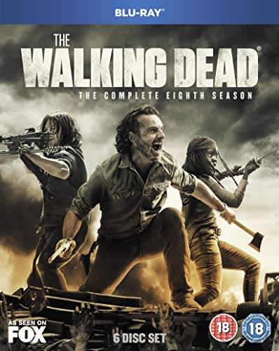 The Walking Dead Season 8 Blu-ray cover with Rick, Michonne, and Daryl.