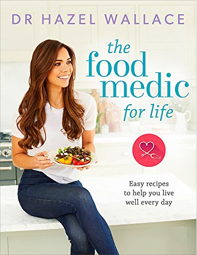 Book cover featuring Dr. Hazel Wallace holding a plate of food in a kitchen.