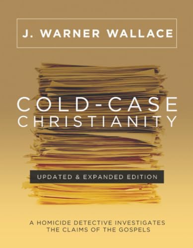 Book cover for Cold-Case Christianity by J. Warner Wallace featuring a stack of papers.