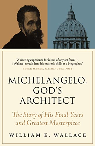 Book cover featuring Michelangelo portrait and St. Peter's Basilica dome.