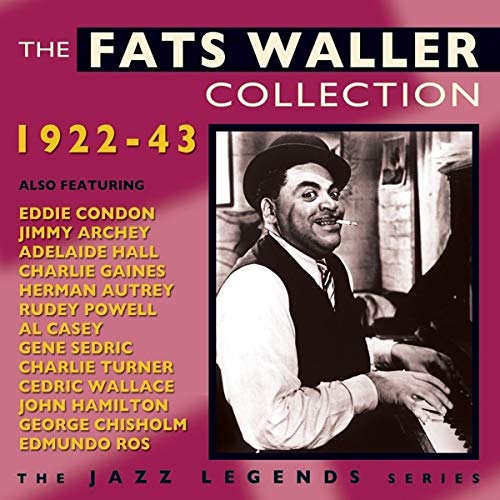 CD cover for Fats Waller’s collection, 1922-1943, featuring his portrait.