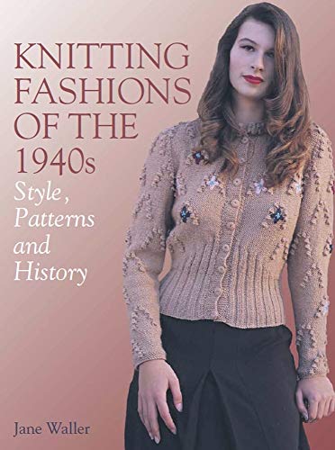 Book cover featuring a woman in a 1940s-style knitted cardigan.