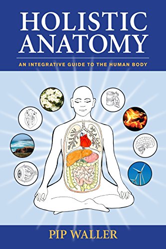 Book cover: "Holistic Anatomy" with anatomical illustration and meditative pose.