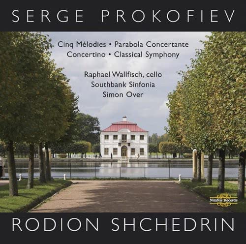 CD cover featuring a stately home and composers Prokofiev and Shchedrin.