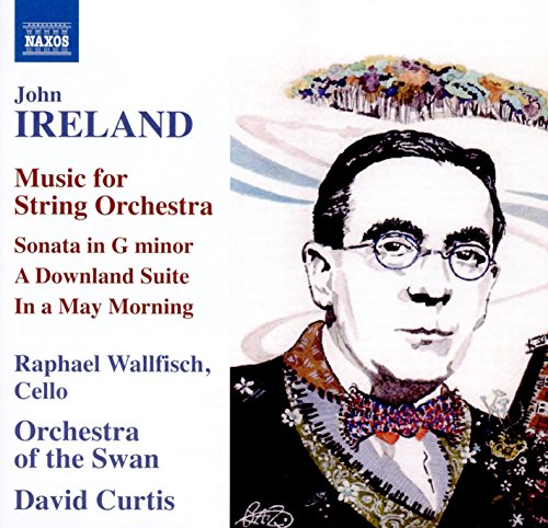 CD cover featuring a portrait of composer John Ireland and landscape art.