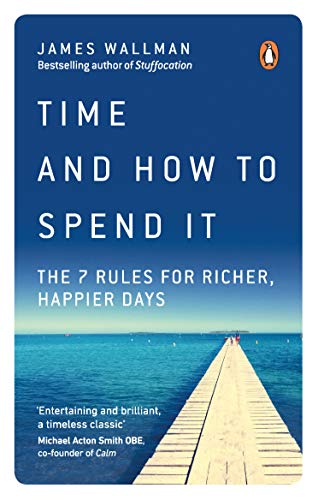 Book cover with blue text and a wooden pier extending into blue water.