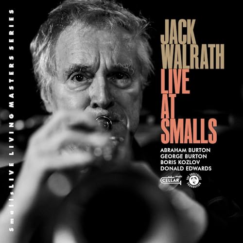 Close-up of jazz musician Jack Walrath playing a saxophone, album cover.