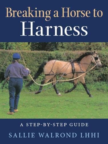 Book cover: horse training with a person and harness equipment.