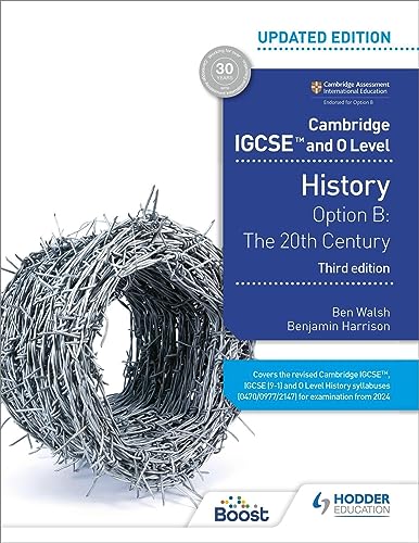History textbook cover with barbed wire image, titled “The 20th Century.”